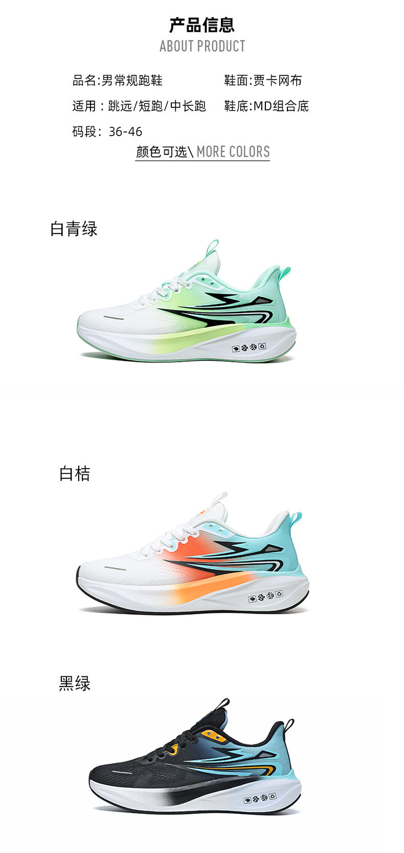 Summer New Jacquard Mesh Wear-resistant Breathable Sports Shoes Casual Comfortable Men's High Elastic Cushioning Youth Running Shoes