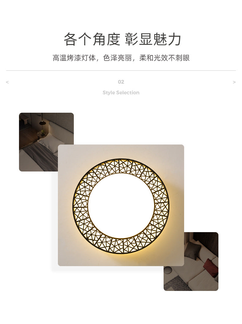 Lamp in the living room LED Ceiling Lamp2025Round Full Spectrum Bedroom Living Room Dining Room Lighting Bird's Nest Lamp Corridor