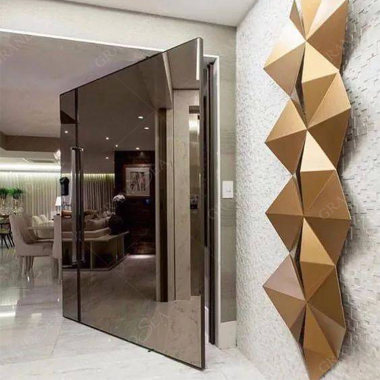 Modern Style Interior Stainless Steel Door Double Swing Open High Security Steel Door