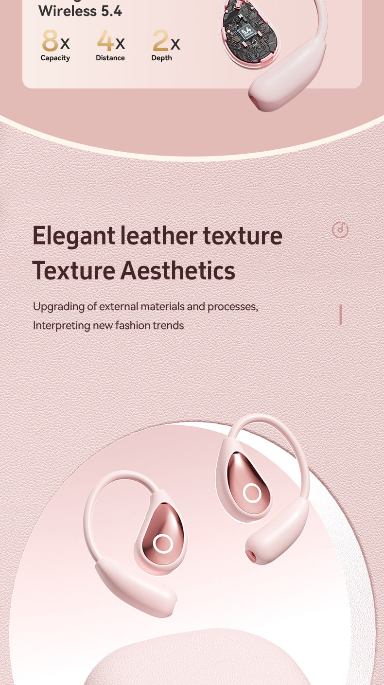 New M95Creative Electroplating OWS Bluetooth earphones non-in-ear over-ear high appearance value long battery life wireless earphones