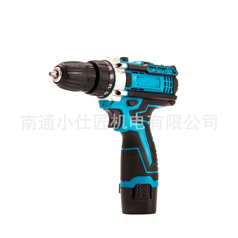 Cross-Border Foreign Trade Household Portable Lithium Electric Drill High-Power Multi-Function Wireless Rechargeable Pistol Drill Electric Screwdriver