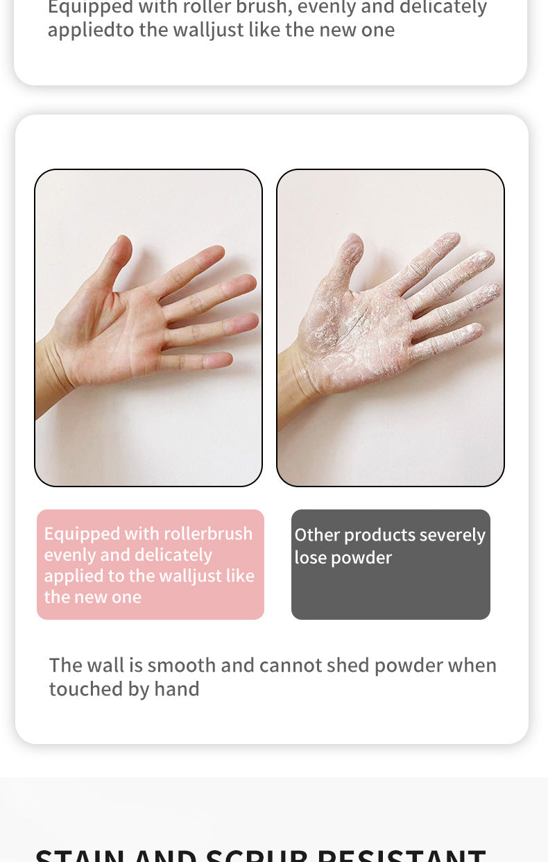 Qixia Colorful Mini Paint Cocoa Paint Latex Paint Wall Odorless Graffiti Paint Small Roller Paint