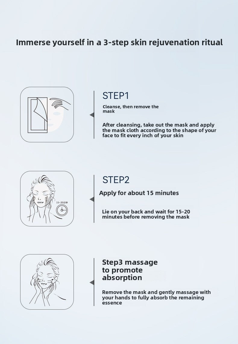 B5In Stock Bare Face Moisturizing Mask Hydrating Moisturizing Locking Moisture Oil Control Firming Mask Wholesale from Factory Source