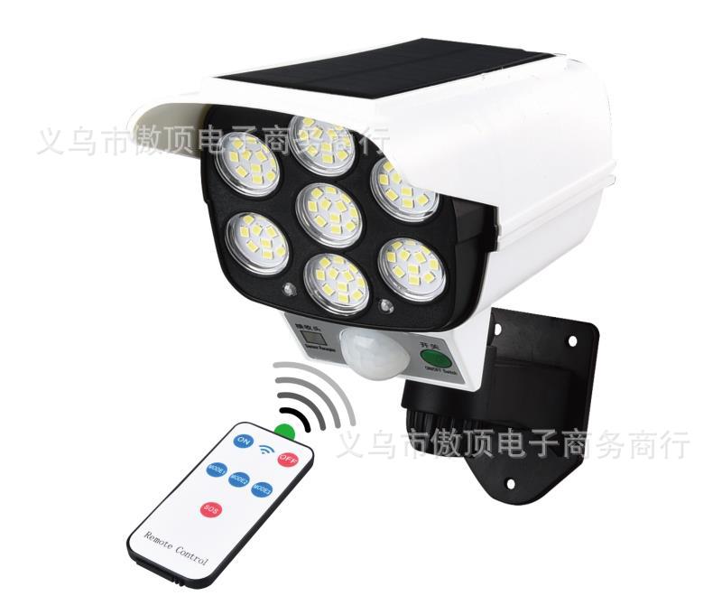Specialized Ultra-Bright Solar-Powered Human Body Sensor Dummy Surveillance Camera Faux Camera Garden Light Emergency Light Wall Light Street Light