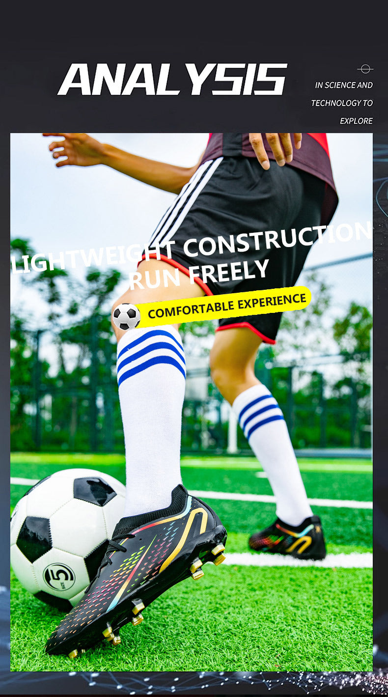 New Style Spike Soccer Shoes for Men, Students, Adults, Grass Training Long Spike Non-Slip Professional Competition Football Shoes