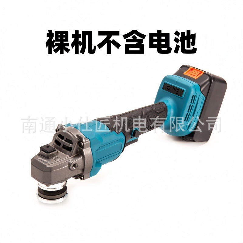 Lithium Battery Tool Brushless Angle Grinder Two Batteries One Charger High Power Cordless Angle Grinder Cross-Border Export Model