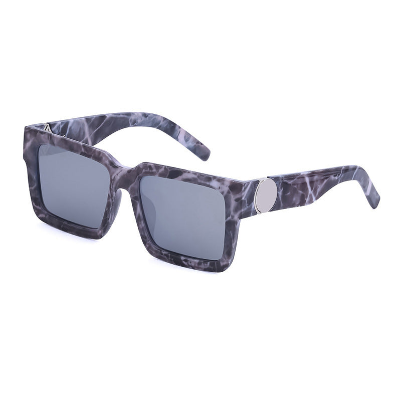20252024 New Rich Man Sunglasses Men Trendy High-end Square Frame Sunglasses Men Glasses sunglass