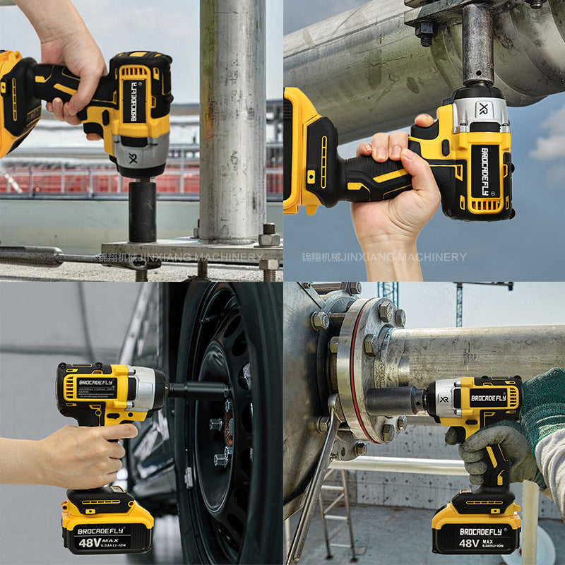 Brushless Electric Wrench High Torque Screwdriver Impact Wind Cannon Wrench Car Scaffolding Woodworking Wrench