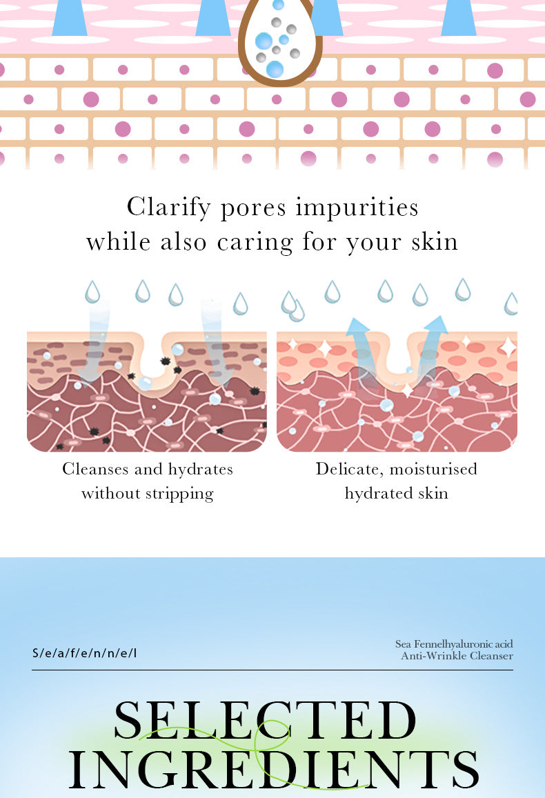 Sea Fennel Hyaluronic Acid Skin Care Set  BIOAOUA Moisturizing Five-Piece Set Cross-Border Wholesale