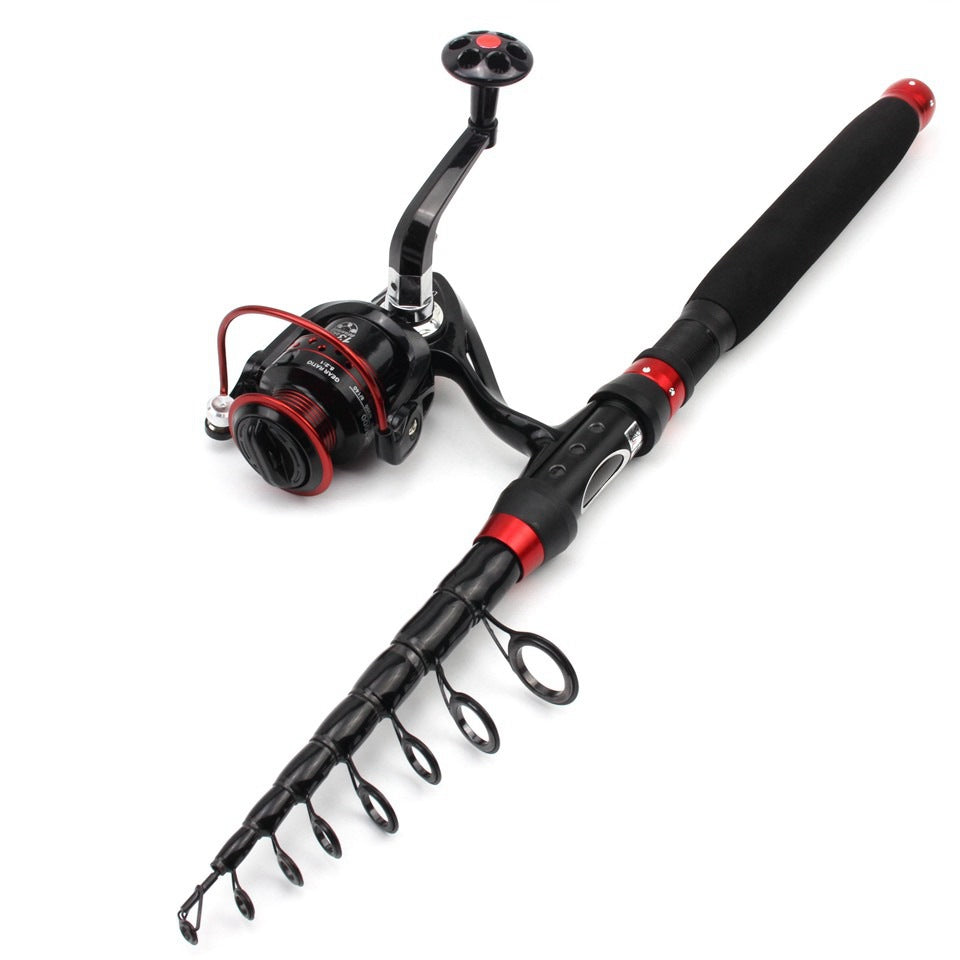 Ultra-short Portable European Carp Fishing Set Fishing Gear Combination European and American Popular Fishing Rod Can Be Used FBA