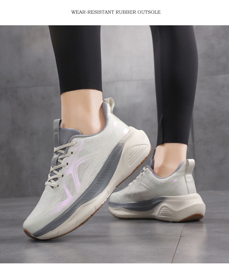 Professional Running Shoes for Men and Women, Spring and Summer New Soft Sole, Lightweight, Shock Absorption, Breathable, Jump Rope, Non-Slip, Marathon Walking Shoes
