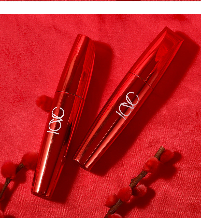 European Beauty Makeup Volumizing Curling Mascara Large Brush Head Dense Lengthening Waterproof Smudge-proof Mascara Makeup