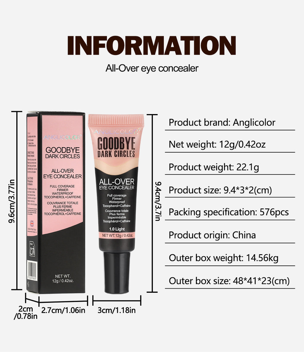 Powerful Concealer for Covering Tattoos, Dark Circles, Moisturizing, Brightening Concealer Liquid, Makeup Wholesale