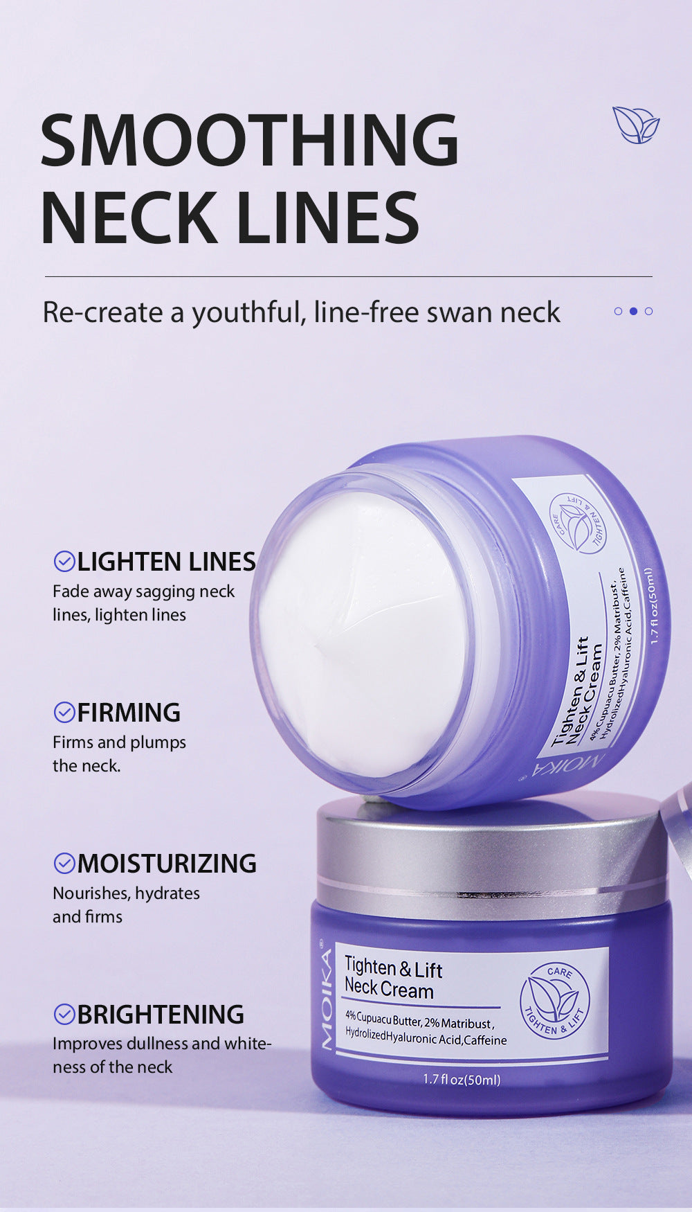 Universal Lifting Firming Neck Cream, Fade Neck Wrinkles, Whitening, Moisturizing, Skin Rejuvenation, Neck Lifting Care Massage Cream