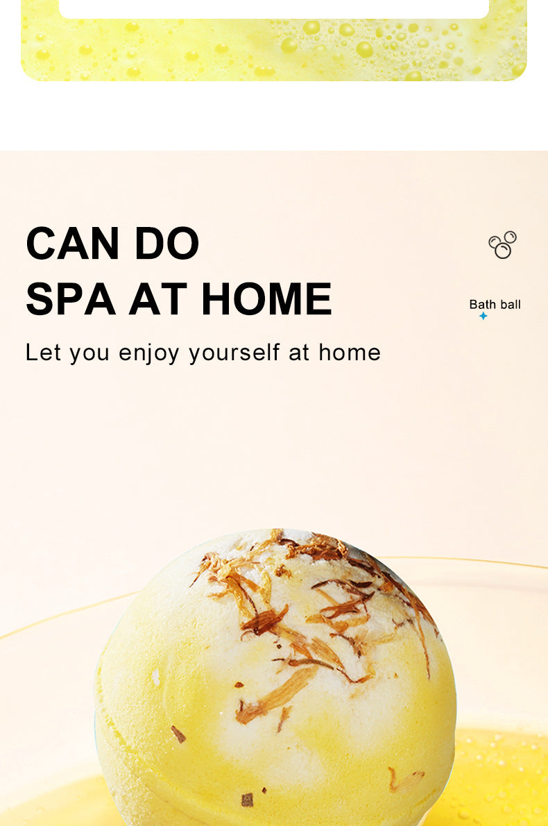 Full English Dried Flower Explosive Bath Salt Ball100gSADOER Clean Fragrance Bath Ball  Wholesale