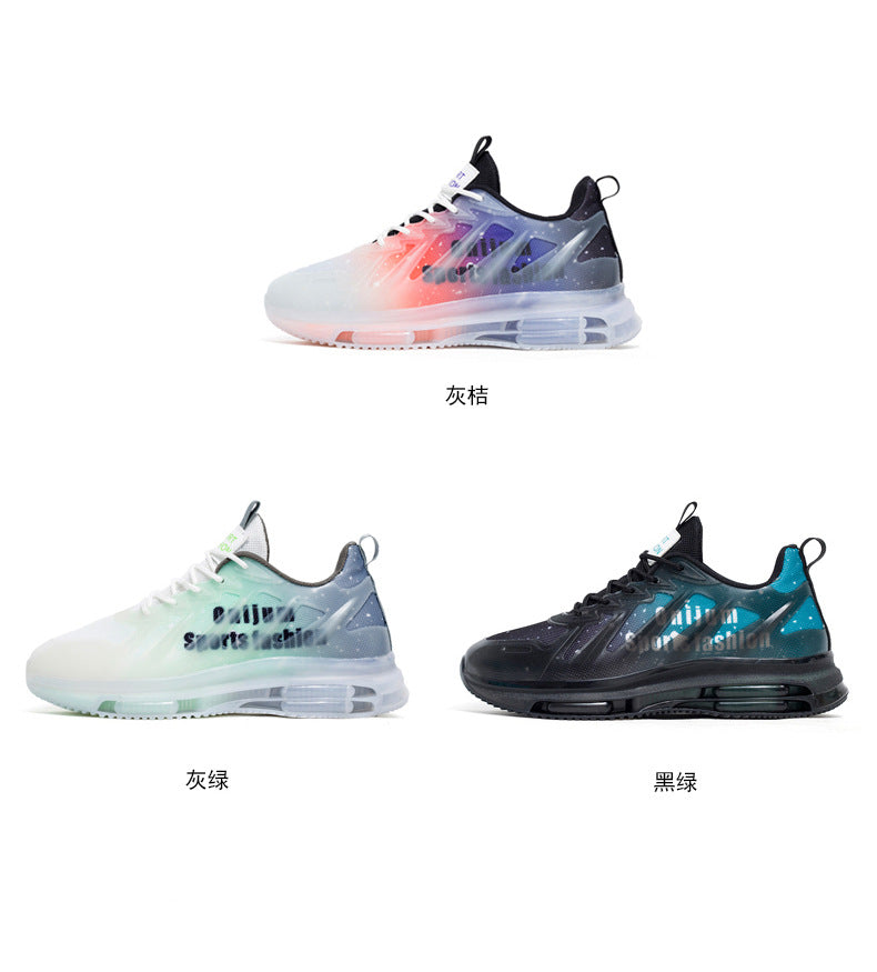 2025Summer New Fashion Luminous Trendy Shoes Casual Breathable Comfortable Men's Shoes Non-Slip Wear-Resistant Sports Running Shoes