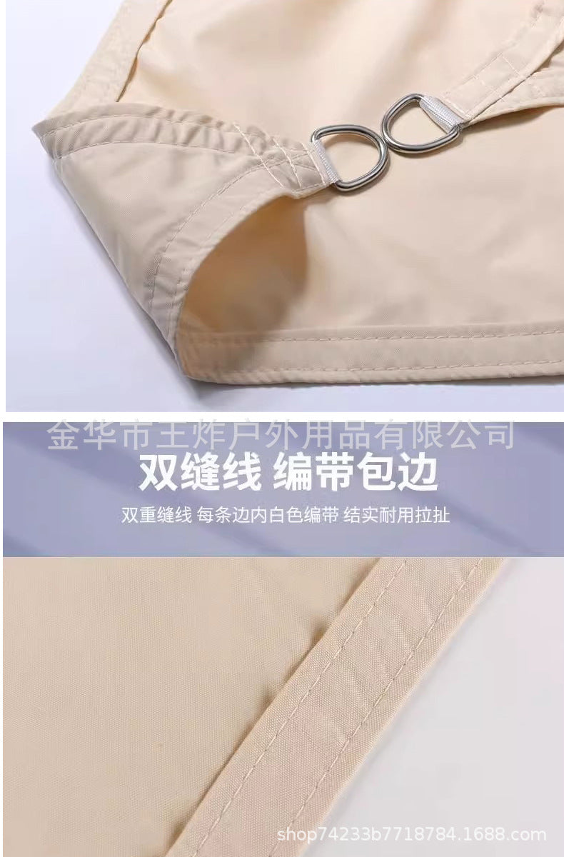 210D Sunshade Sail Camping Sun Protection Triangle Canopy Courtyard Garden Sun Protection Triangle Canopy Beach Sun Protection Sunshade Sail