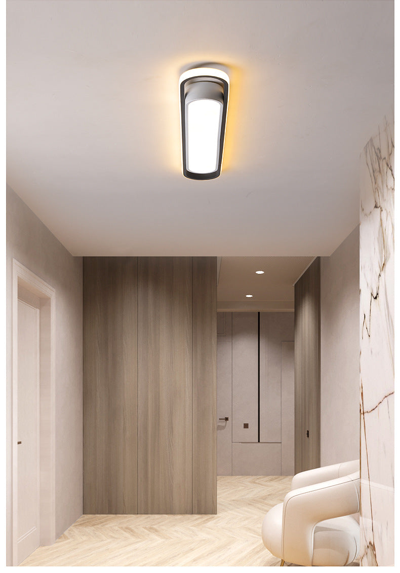 Aisle Light Corridor Light Modern Simple Entryway Porch Balcony Light Iron Art Long Strip Cloakroom led Ceiling Light Fixtures