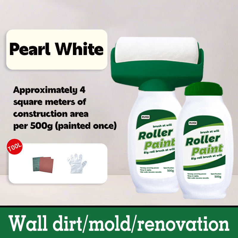 Custom Label Large Roller Paint Wall Stain Repair Renovation Paint Water-Based Odorless Self-Brushing Roller Latex Paint