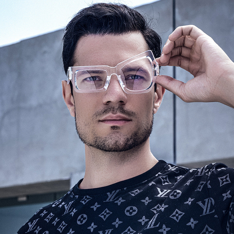 European and American Steampunk Sunglasses Unique Irregular Outdoor Sun Protection Sunglasses for Men High-end Glasses Wholesale