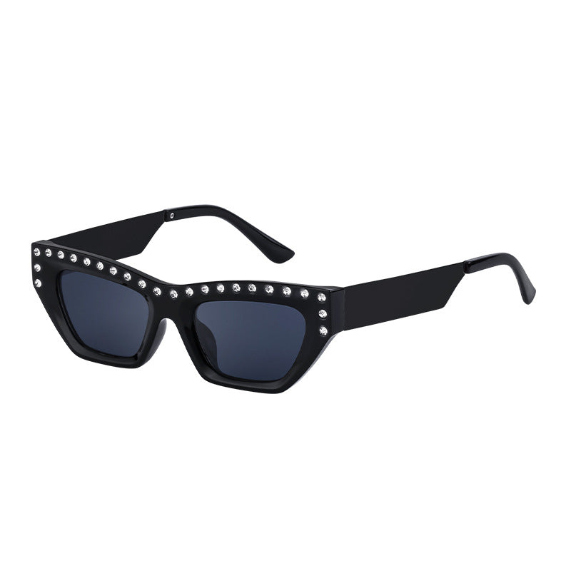 New Fashion Cat Eye Sunglasses for Women Trendy High-end Rhinestone Sunglasses Wholesale sunglasses