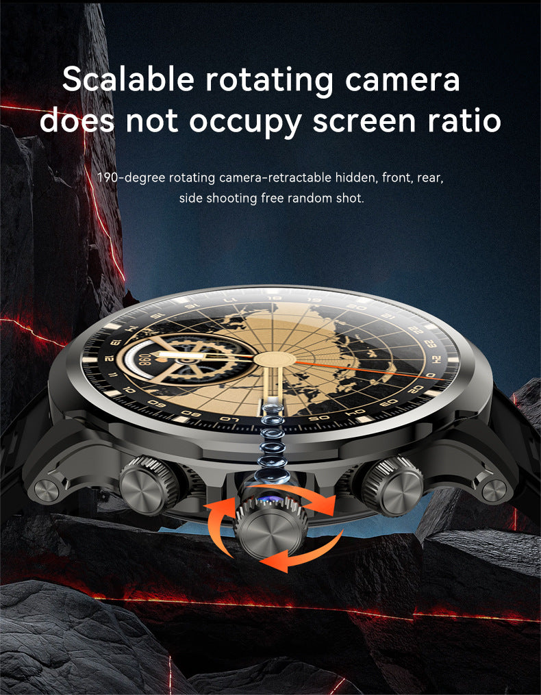 H18 Pro Smart Watch5G SIM Card Global Communication Google APP Download Rotating Camera Video Call Photo