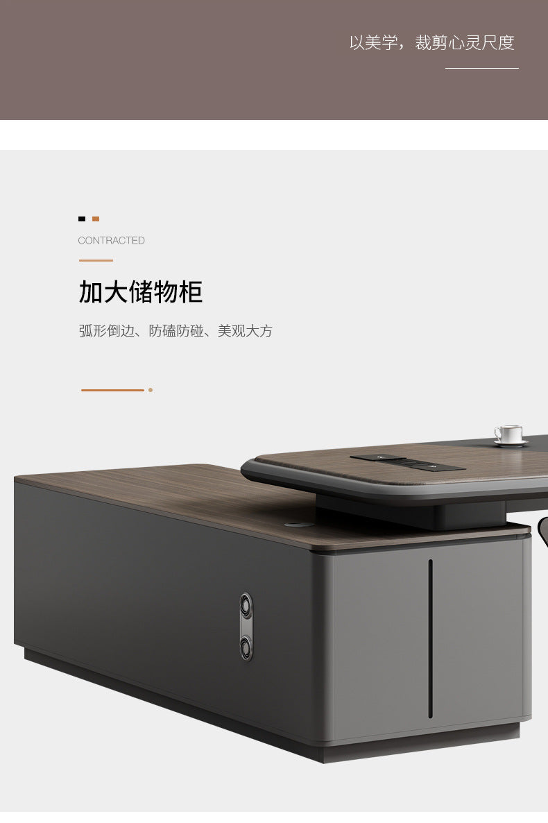 Painted Office Desk Executive Desk President Leader Chairman Boss Desk Office Manager Desk Office Desk and Chair Set