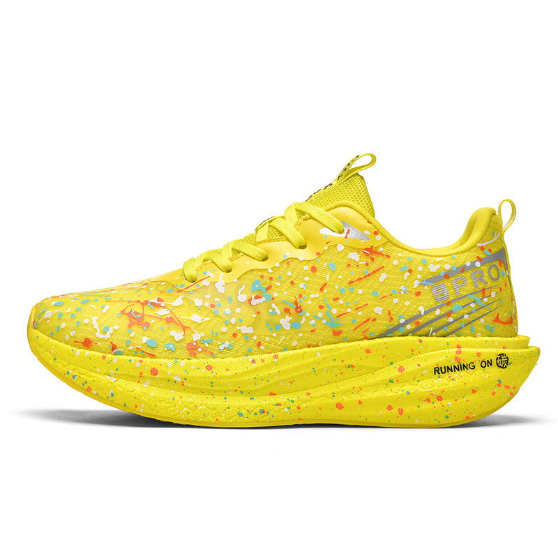 Red Rabbit9pro Autumn and Winter New Double Mesh Luminous Carbon Plate Real Explosion Running Shoes Couples plaid Cushioning Wearable Sneakers