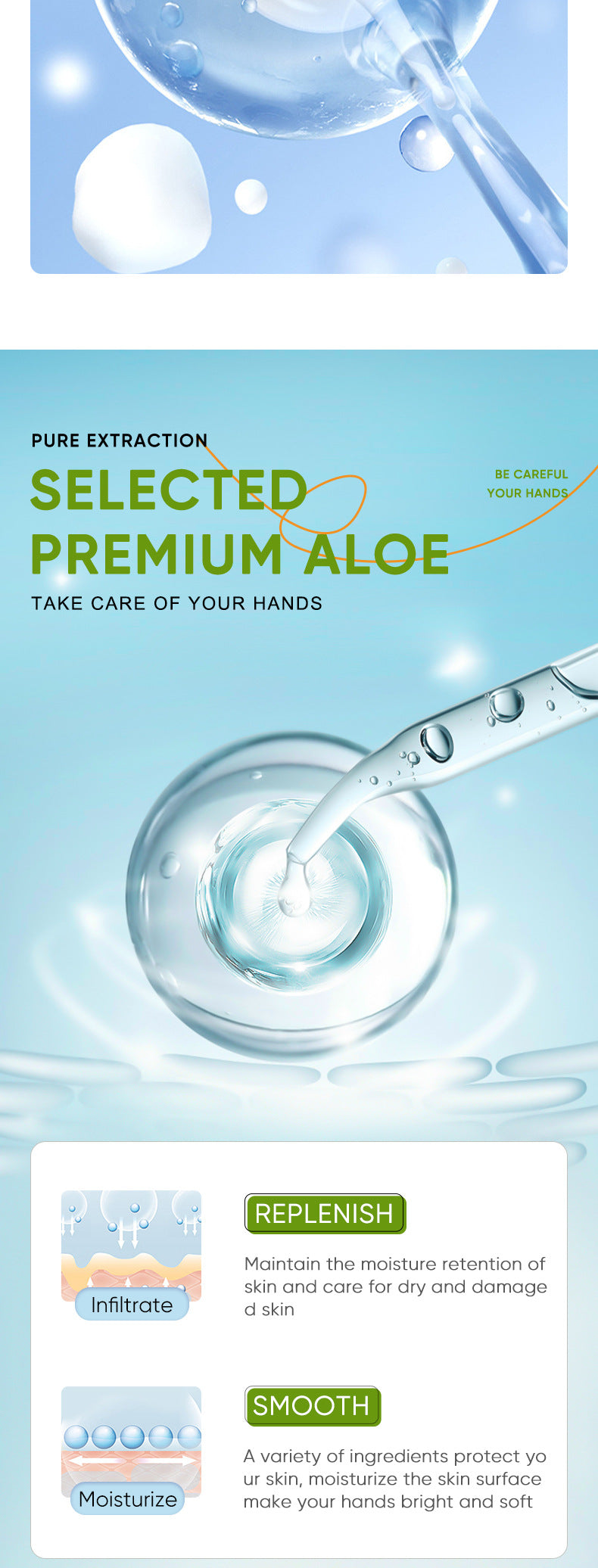 Aloe Vera Hand Cream30g SADOER Moisturizing and Hydrating Hand Care Cross-Border Foreign Trade Wholesale