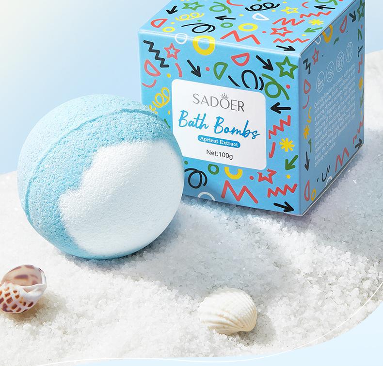 Rose Bath Salt Balls SADOER Deep Cleansing Body Universal Bath Ball Cross-Border Foreign Trade Wholesale
