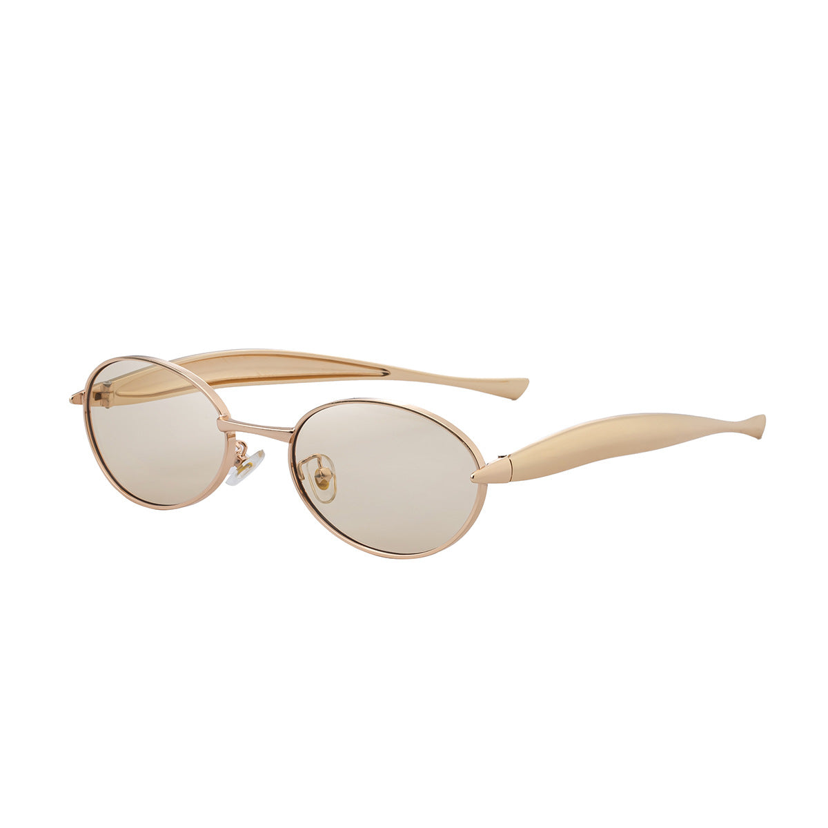 Oval Sunglasses for Women2025New European and American Style Personality Sunglasses with High-end Feel, Sun Protection, Trendy Fashion Glasses