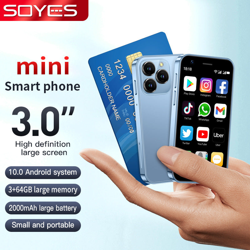 XS16All Netcom4G Mini Mobile Phone Ultra Small Pocket Four Core Android Smart Phone Google