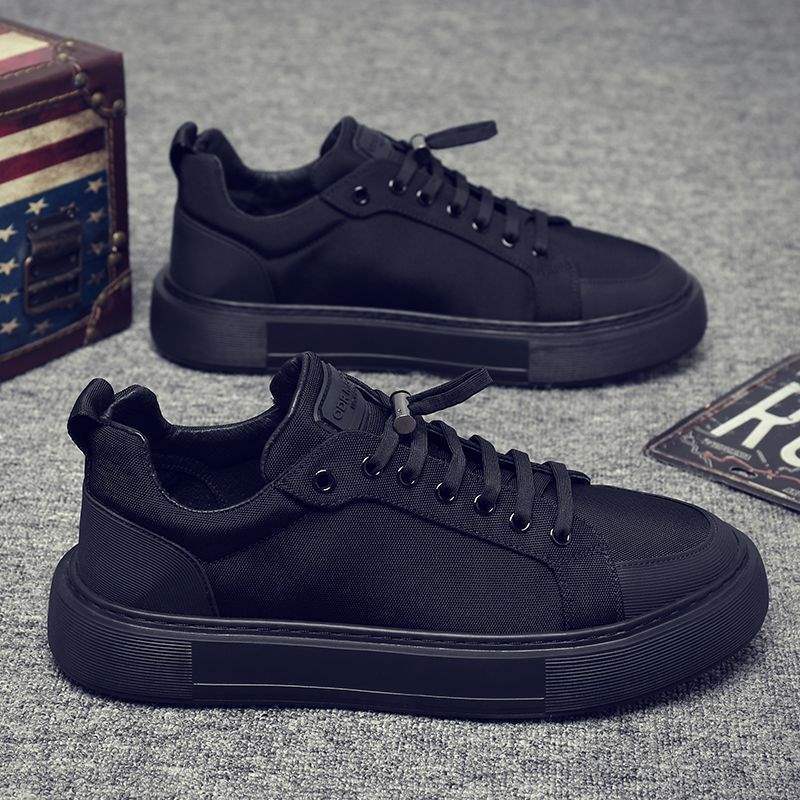 Men's Safety Shoes Summer Versatile Casual Trendy Canvas Shoes Men's Slip-On Kitchen Work Non-Slip Work Trendy Shoes