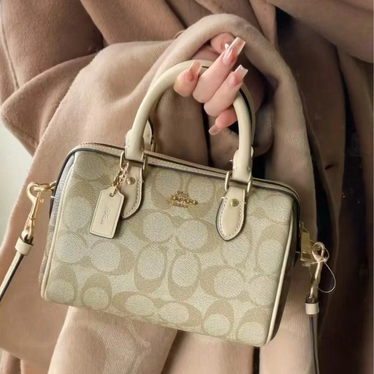 Classic Presbyopic Boston Kuo Family New Model Rowan Pillow bag mini Handbag Classic Presbyopia Crossbody Women's Bag