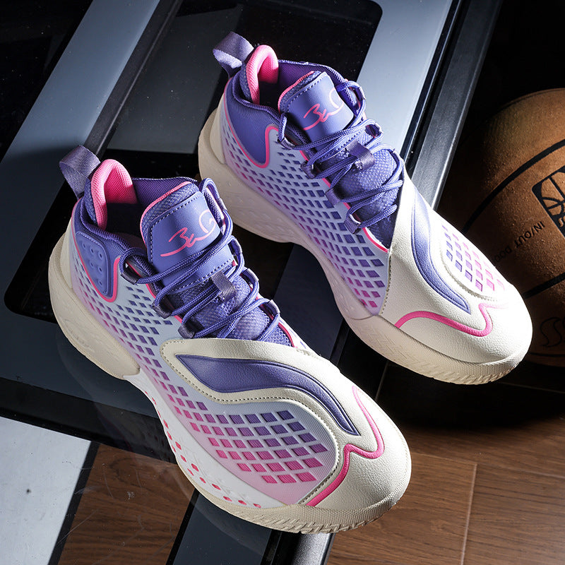 2025New Luminous Fashion Trend Casual Sports Shoes for Teenagers, Practical Grip, Non-Slip, Wear-Resistant Basketball Shoes