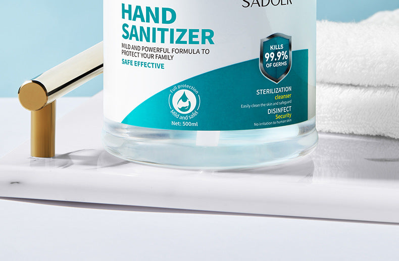 All English Hand Sanitizer500ml SADOER Foam Deep Cleansing Large Capacity  Foreign Trade Wholesale