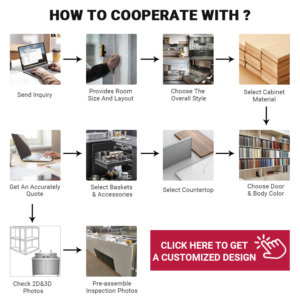 Custom Stainless Steel Cabinet Kitchen Set Manufacturer Full New Model Furniture Modular Kitchen Wall Cabinet