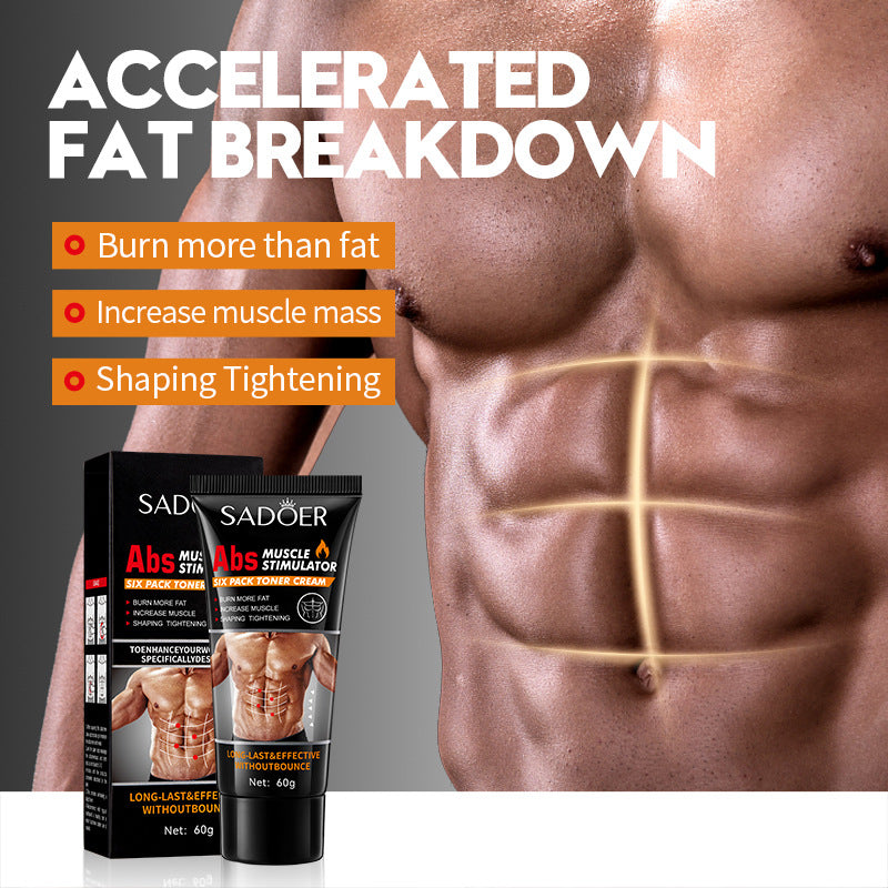 Full English Men's Abdominal Shaping Heating Cream60g SADOER Waist and abdomen slimming cream  wholesale