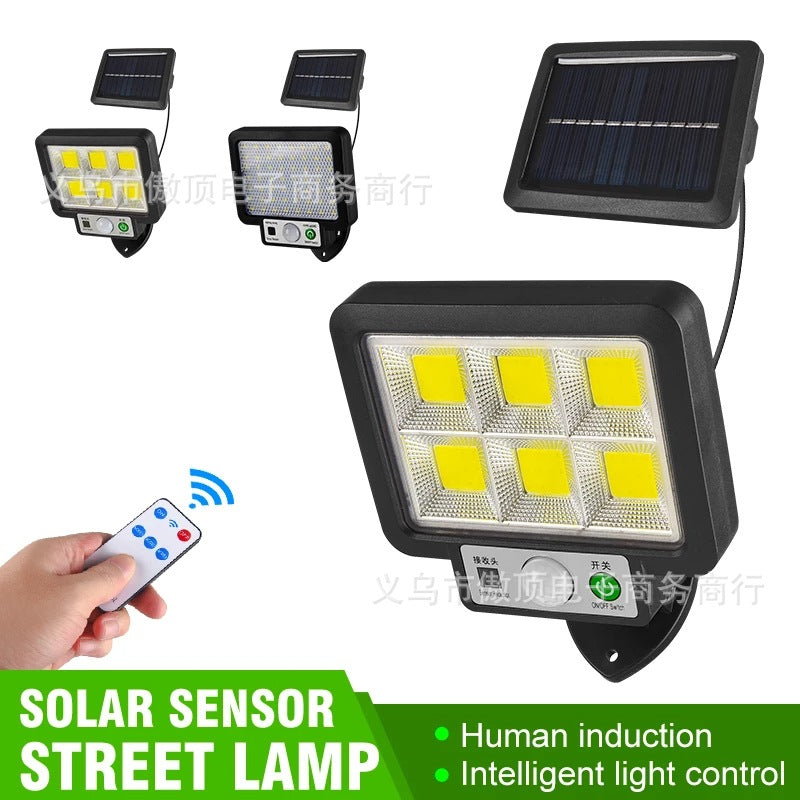 New Solar Split Light Human Body Sensing Wall Light56LED Garden Light Outdoor Waterproof Street Light Garden lamp