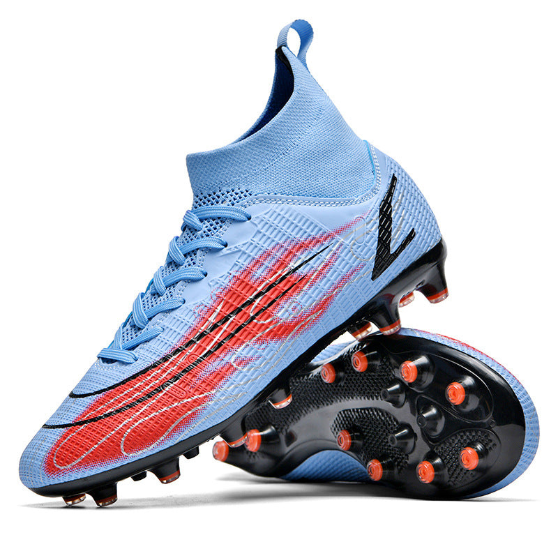 Comfortable football shoes for men and women, teenagers and students AG Spike TF Anti-Slip Breathable Turf Training Sneakers