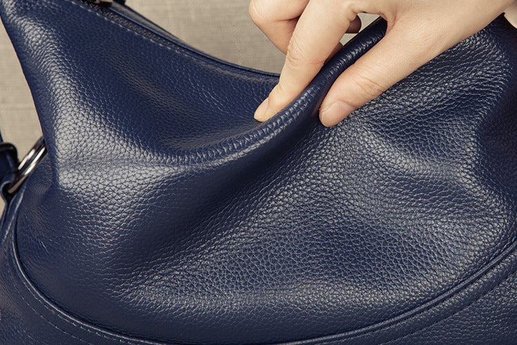 Guangzhou Shiling Genuine Leather Women's Bag for Middle-aged and Elderly Mothers, Multi-pocket Large Capacity Single Shoulder Crossbody Bag Trend