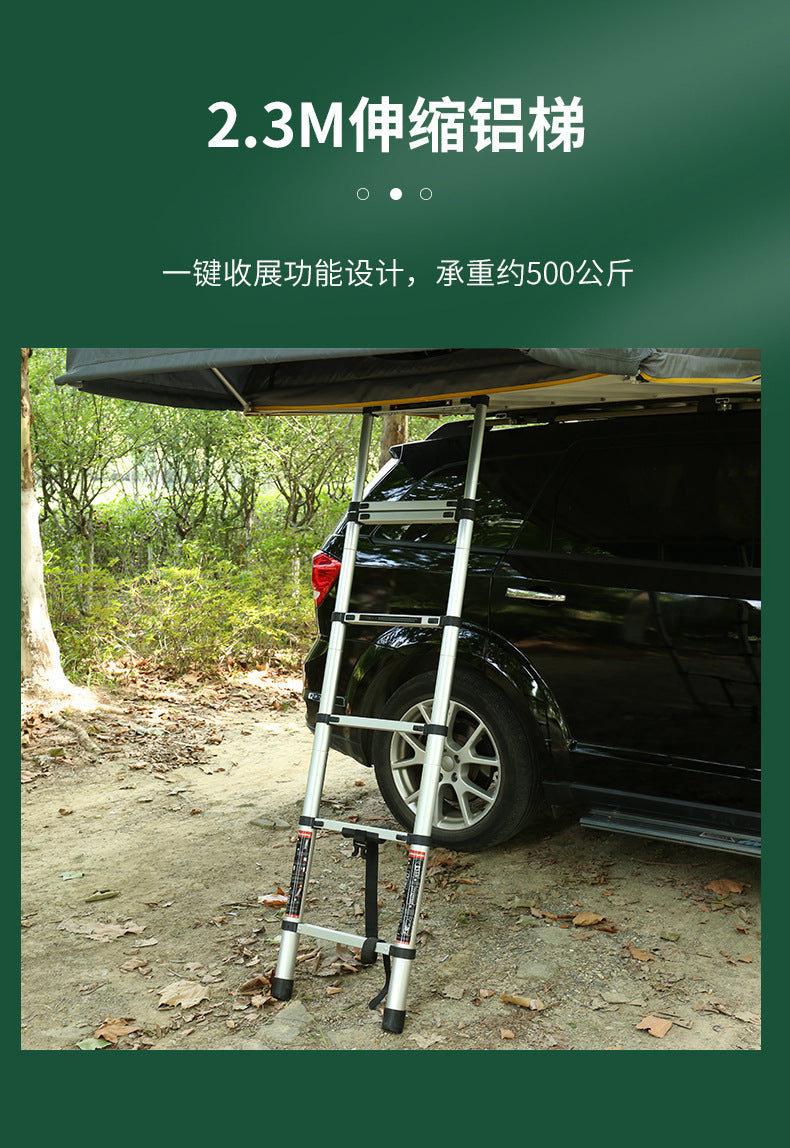 Large Space Triangular Roof Tent3-5Outdoor Camping Automatic Soft Top Car Tent Quick Open Rainproof