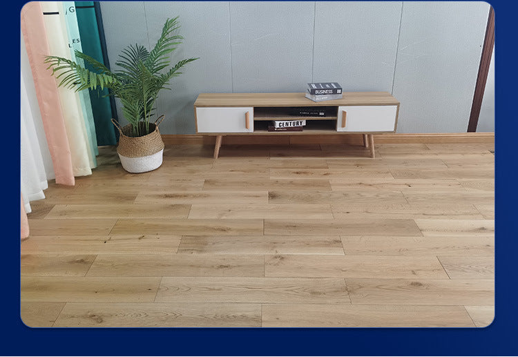 In-stock Solid Oak Flooring from Source Scar Modification Hand Scratch Pattern Original Wood Floor Solid Wood with Dragon Bone Design