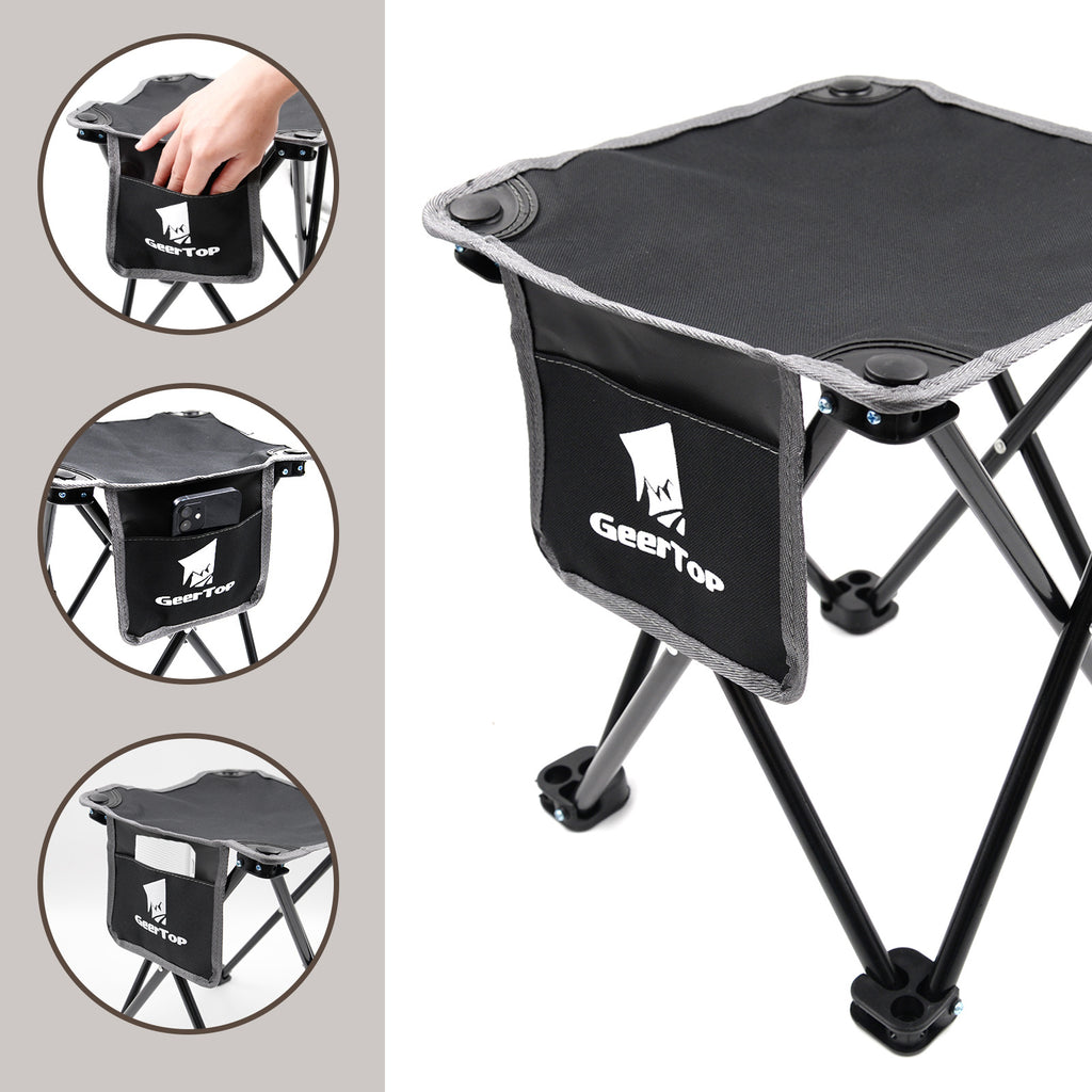 Compact Portable Outdoor Folding Chair for Sketching and Fishing, Thickened Steel Tube Camping Fishing Chair, Foldable