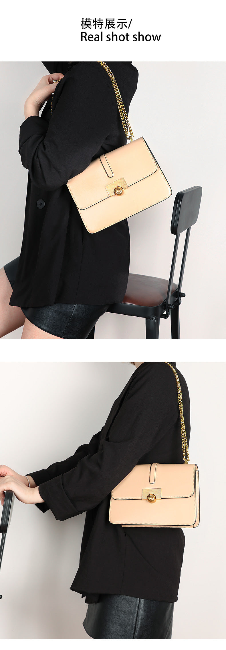 Niche Design Versatile Underarm Small Square Bag2024New Fashion Trendy Chain Shoulder Crossbody Bag for Women