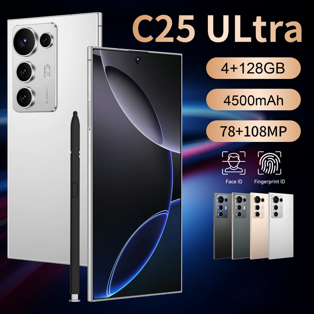 Exclusive Supply C25 Ultra Smartphone7.3Large Screen4+128Android Phone Source Factory AliExpress