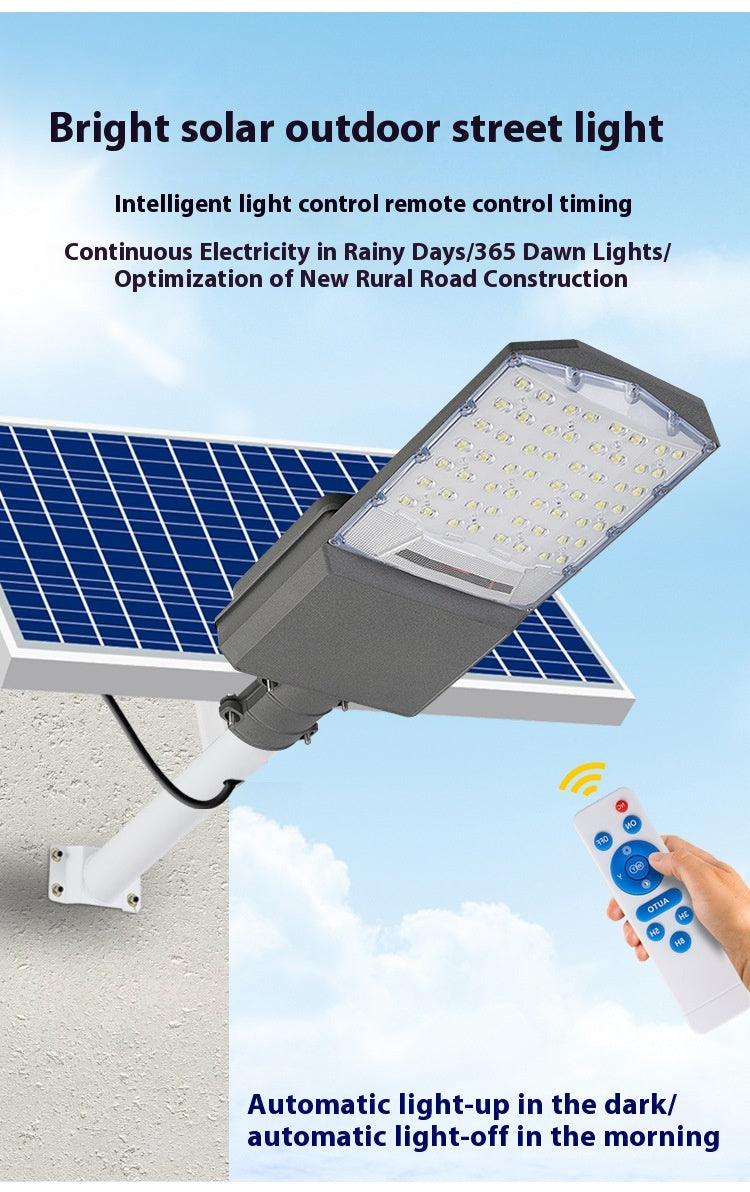 New Rural Lighting Engineering 6m Road Lamp Outdoor Solar LED Lamp Wide-Angle 4-Sided Aluminum Battery for Household Garden Use