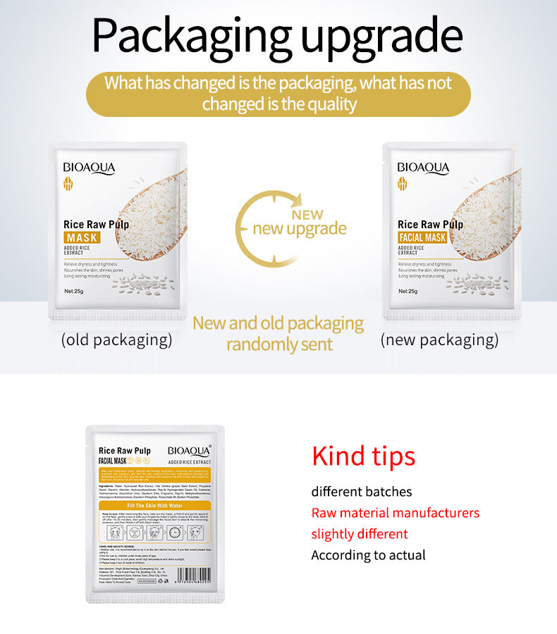 Full English Mask25gBIOAOUA Rice Honey Hydrating Moisturizing Tablets Pack  Wholesale OBO