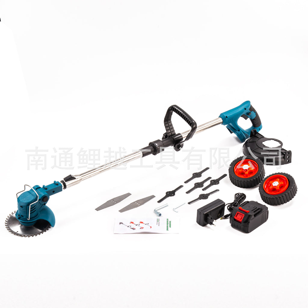Electric Lawn Mower Small Household Weeding Machine Rechargeable Lawn Trimmer Lithium Battery Multi-Function Grass Cutter Magic Tool