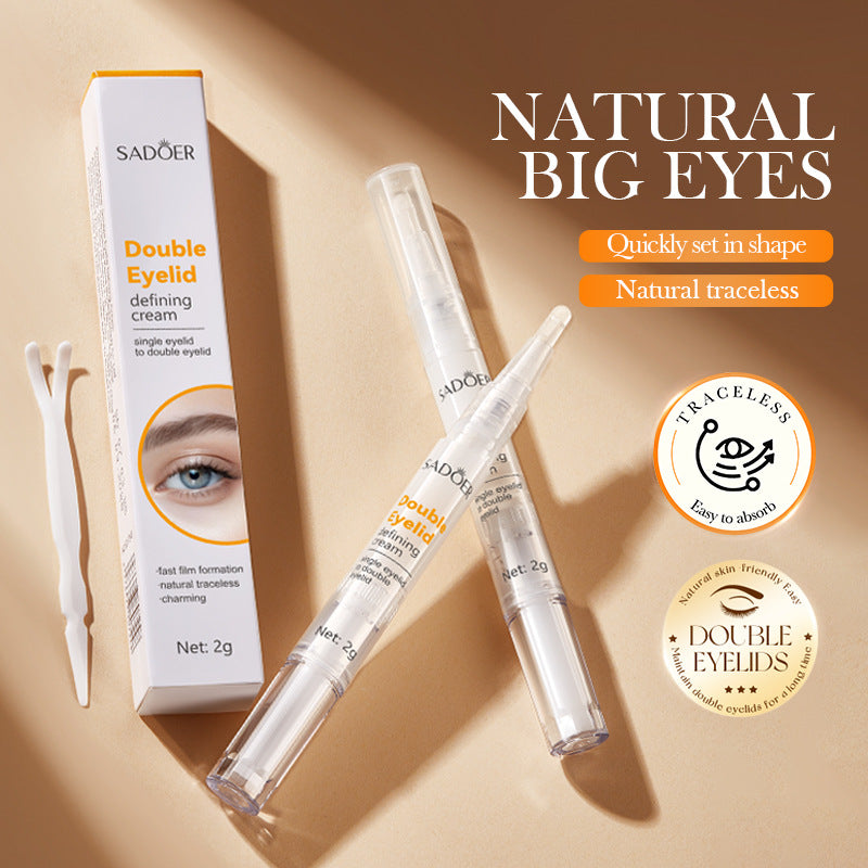 Cross-border Double Eyelid Shaping Cream2g Natural Traceless Styling Refreshing Setting Cream Export Manufacturer Wholesale